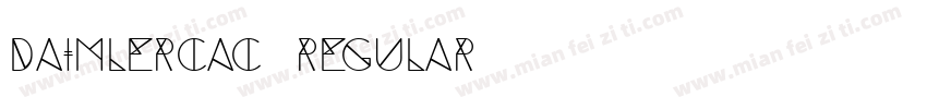 DaimlerCAC Regular字体转换